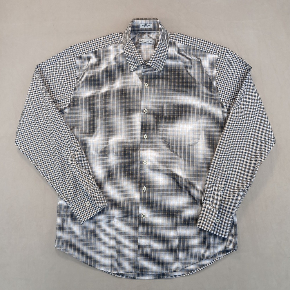 Peter Millar Large Mens Shirt Button Down Long Sleeve Stretch 23x29